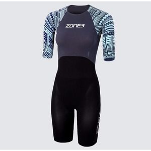 Women's Black and Blue Swim One Piece